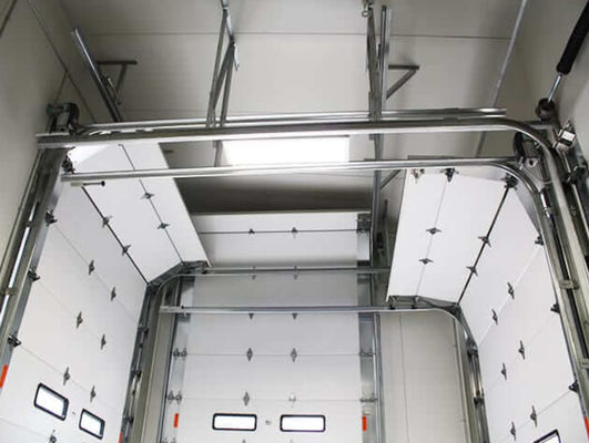 Υψηλός ανελκυστήρας 6500mm βιομηχανικές τμηματικές πόρτες πλάτους
