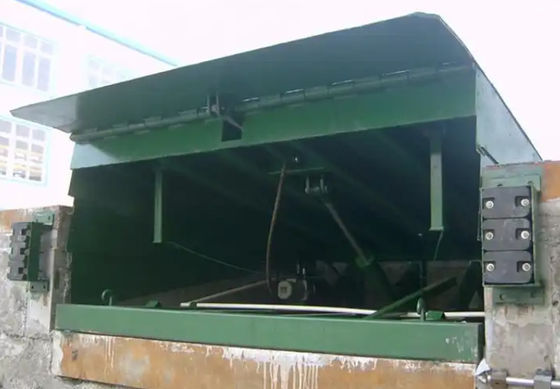 Μηχανική φόρτωση Dock Leveler Ζυγισμένα Τελικά Safety Bar Hydraulic Πλατφόρμα για το επίπεδο της αποβάθρας