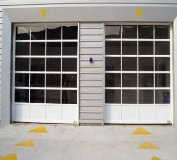 Ντυμένο σκόνη αργιλίου υπερυψωμένο πορτών διαφανές σύνολο πορτών αργιλίου τμηματικό - δείτε τις πόρτες γκαράζ αργιλίου