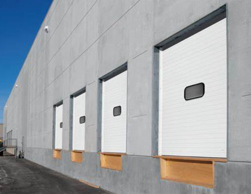 Βιομηχανικές βιομηχανικές πόρτες με μόνωση CE 2,0 mm Αυτόματη συρόμενη ατσάλινη ρολό