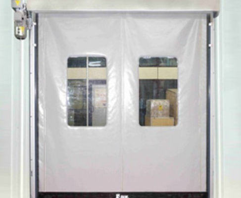 Βιομηχανικός αυτόματος γρήγορος κυλώντας φωτοανιχνευτής PVC φερμουάρ υψηλής ταχύτητας πορτών παραθυρόφυλλων