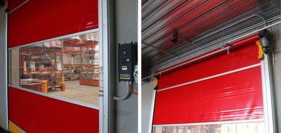 Γρήγορα κυλιόμενο κατακόλλημα Γρήγορα κυλιόμενες πόρτες ύφασμα Roll Up Wind Proof αυτόματο 5700/5100N/5m China Manufacturer
