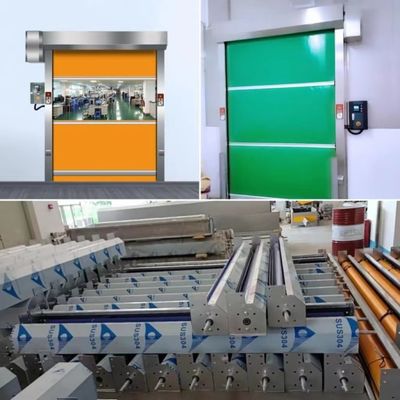 Αυτοματοποίησης PVC γρήγορη κυλίνδρων πορτών γρήγορη πόρτα αποθηκών εμπορευμάτων εργαστηρίων ελέγχου PLC παραθυρόφυλλων ταχύτητας κυλώντας