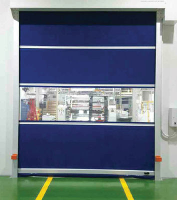 γρήγορο πλαστικό ρόλων υψηλής ταχύτητας ασφάλειας πορτών 1.5m/S κυλίνδρων ανόδου φερμουάρ PVC 1.5mm αυτόματο επάνω