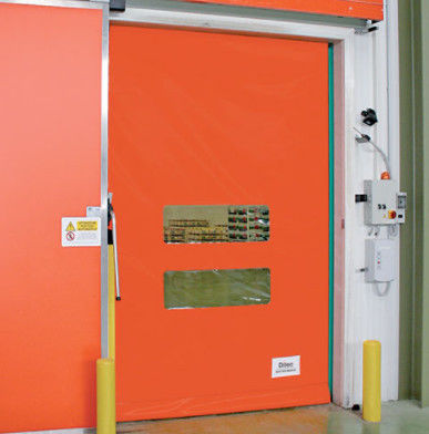 Βιομηχανική υψηλής ταχύτητας σπειροειδής μεταλλική κυλίνδρια πόρτα κλείστρου προσαρμοσμένη σταθερή αυτόματη PVC