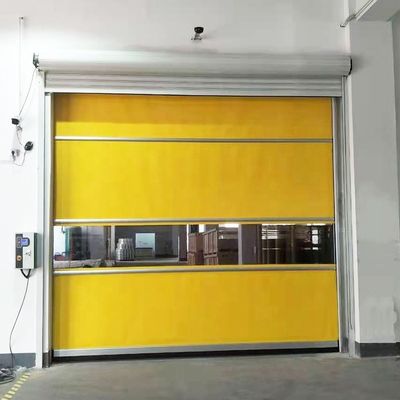 Ελάχιστη συντήρηση PVC Roll Up Rapid Shutter Door 304 από ανοξείδωτο χάλυβα αυτόματο κυλίνδρο