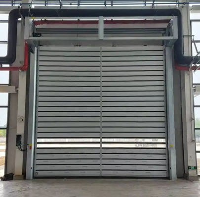 Βιομηχανική αλουμινίου Διαφανής υψηλής ταχύτητας σπειροειδή πόρτα Ασφάλεια και αποτελεσματικότητα σε μια βιομηχανική αυτόματη γρήγορη πόρτα