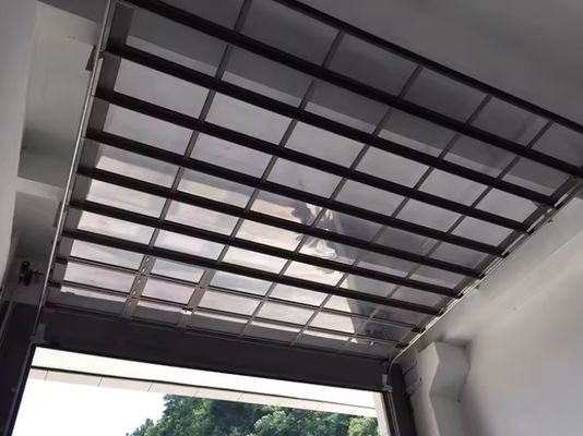 Σύγχρονη διατομική πόρτα αλουμινίου σε διάφορα χρώματα με διπλό γυαλί 9x8 9x7 16x7 Σύγχρονη οροφή πλήρους θέασης