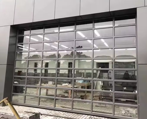 Σύγχρονη διατομική πόρτα αλουμινίου σε διάφορα χρώματα με διπλό γυαλί 9x8 9x7 16x7 Σύγχρονη οροφή πλήρους θέασης