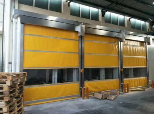 Αθόρυβος ανθεκτικός υψηλής ταχύτητας PVC Roll Up Rapid Shutter Γκαράζ πόρτα εξατομικευμένη εξωτερική πόρτα από κράμα αργιλίου