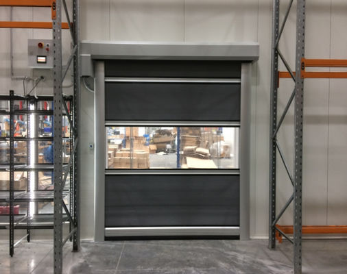 Χαμηλή συντήρηση υψηλής ταχύτητας PVC Roll Up Rapid Shutter Door 304 από ανοξείδωτο χάλυβα υλικό για θερμική μόνωση