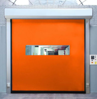Εργασιακή δομή χάλυβα υψηλής ταχύτητας PVC Roll Up Rapid Shutter Door 304 από ανοξείδωτο χάλυβα ανθεκτικό σε καιρικές συνθήκες θυρίδα φερμουάρ