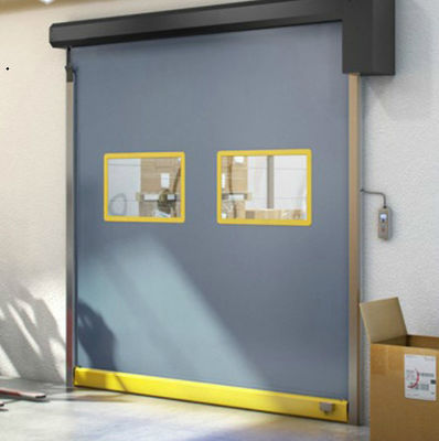 Εργασιακή δομή χάλυβα υψηλής ταχύτητας PVC Roll Up Rapid Shutter Door 304 από ανοξείδωτο χάλυβα ανθεκτικό σε καιρικές συνθήκες θυρίδα φερμουάρ