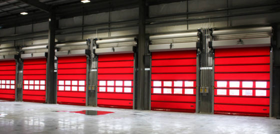 Προσαρμοσμένη υψηλής ταχύτητας PVC Roll Up Rapid Shutter Door 304 από ανοξείδωτο χάλυβα με μόνωση