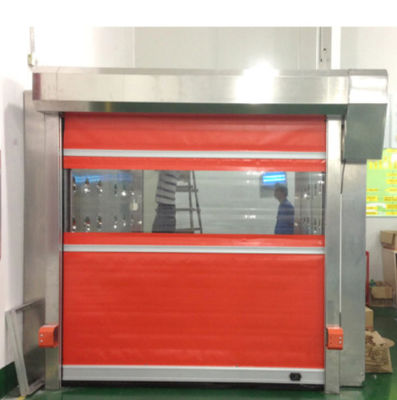 Υψηλής ταχύτητας PVC Roll Up Rapid Shutter Door 304 από ανοξείδωτο χάλυβα Σύγχρονη μονωτική ταχεία λειτουργία