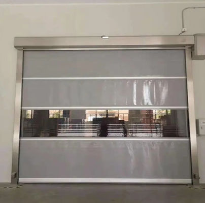 Προσαρμοσμένη υψηλής ταχύτητας PVC Roll Up Rapid Shutter Door 304 από ανοξείδωτο χάλυβα αυτόματη λειτουργία