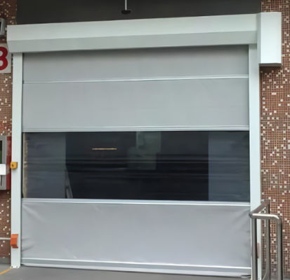 Προσαρμοσμένη υψηλής ταχύτητας PVC Roll Up Rapid Shutter Door 304 από ανοξείδωτο χάλυβα αυτόματη λειτουργία