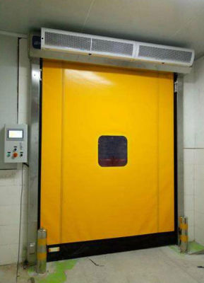 Ψυχρή αποθήκευση Υψηλής ταχύτητας PVC Roll Up Rapid Shutter Zipper Doors Door 304 από ανοξείδωτο χάλυβα Υλικό μόνωση Ναι και χειροκίνητο / αυτόματο