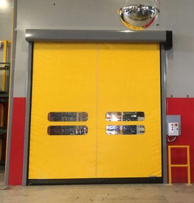 Ψυχρή αποθήκευση Υψηλής ταχύτητας PVC Roll Up Rapid Shutter Zipper Doors Door 304 από ανοξείδωτο χάλυβα Υλικό μόνωση Ναι και χειροκίνητο / αυτόματο