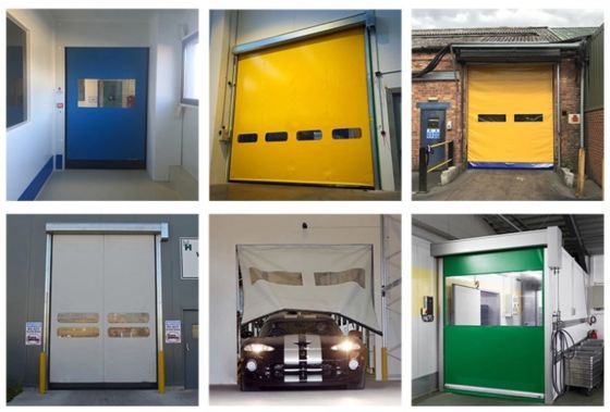 Υψηλή Ασφάλεια Υψηλή Ταχύτητα PVC Roll Up Rapid Shutter Door 304 Χάλυβα Χάλυβα Προσαρμοσμένο για και Απόδοση