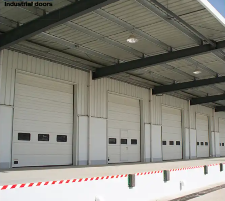 Fire Station Commercial Sectional Overhead Doors with Automatic Formed Technology Customized Size Factory Logistics Waterproof Steel Warehouse