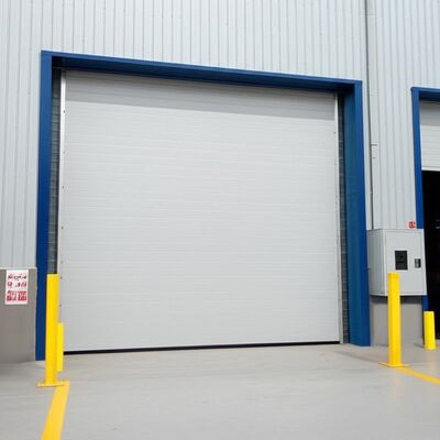 Customized Steel Sectional Overhead Door 50mm 80mm Thickness Insulated Sectional Garage Door Commercial Sectional Doors