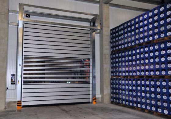 Αλουμίνιο Διαφανής Υψηλής Ταχύτητας Σπειροειδής Πόρτα Ασφάλεια Αποδοτικότητα Διάρκεια Ζωής 5 Εκατομμύρια Φορές