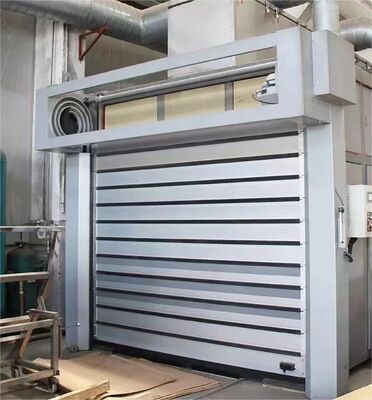 PLC έλεγχο Αλουμίνιο υψηλής ποιότητας βιομηχανική υψηλής ταχύτητας σπειροειδή πόρτα έξυπνη εξωτερική σπειροειδή γρήγορη πόρτα αλουμίνιο γρήγορη κυλιόμενη πόρτα κλείστρου