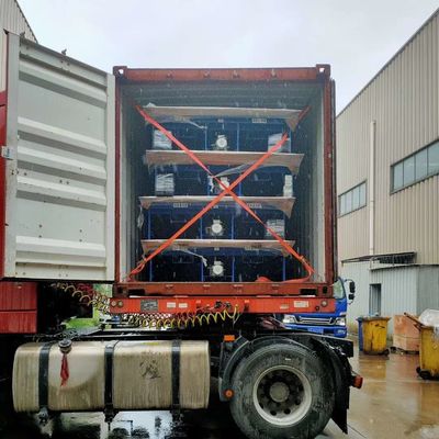 Ενσωματωμένη υδραυλική Levellers αποβαθρών κόλπων φόρτωσης δομή χάλυβα μηχανών HaiPu