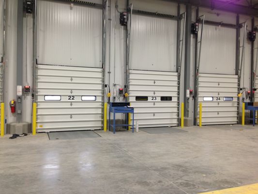 Βιομηχανικές τμηματικές πόρτες συντήρησης θερμότητας, τμηματικές πόρτες 2mm γκαράζ χάλυβα πάχος