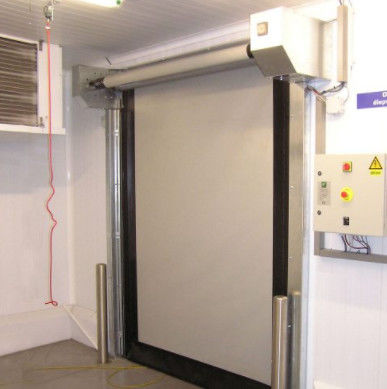 Αυτόματο PVC Roll Up Rapid Shutter Zipper Door Υψηλής Ταχύτητας Αυτοδιορθωτική 304 από ανοξείδωτο χάλυβα