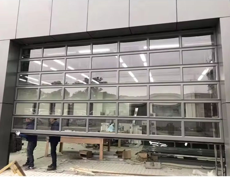Σύγχρονη διατομική πόρτα αλουμινίου σε διάφορα χρώματα με διπλό γυαλί 9x8 9x7 16x7 Σύγχρονη οροφή πλήρους θέασης