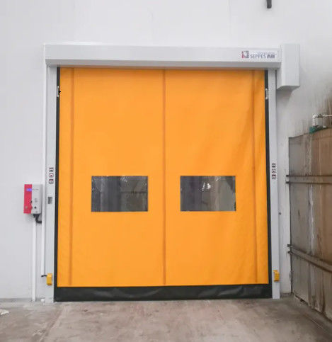 Απομόνωση Γρήγορο Ρολ Up Shutter Zipper πόρτα με 304 ανοξείδωτο χάλυβα αυτόματη PVC Zipper γρήγορη πόρτα