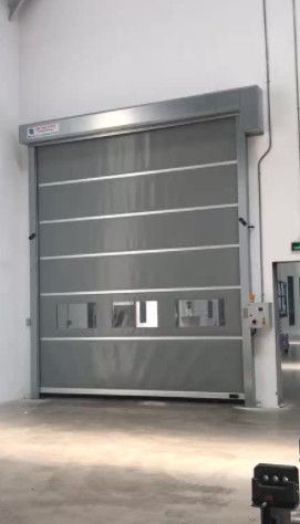 Μείωση θορύβου Υψηλή ταχύτητα PVC Roll Up Rapid Shutter Door 304 ανοξείδωτο χάλυβα Αντίσταση σε καιρικές συνθήκες