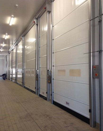 Χαμηλή συντήρηση υψηλής ταχύτητας PVC Roll Up Rapid Shutter Door 304 από ανοξείδωτο χάλυβα υλικό για θερμική μόνωση