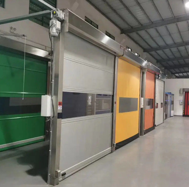 Υψηλής ταχύτητας PVC Roll Up Rapid Shutter Door 304 υλικό από ανοξείδωτο χάλυβα Ιδανική λύση για απομονωμένους χώρους αποθήκευσης