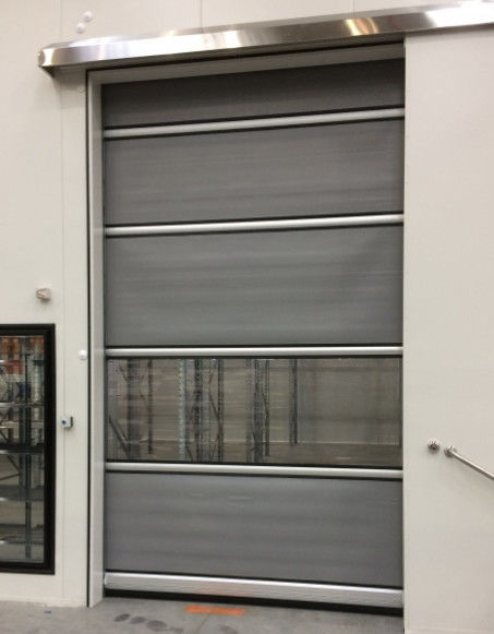 Προσαρμοσμένο υψηλής ταχύτητας PVC Roll Up Rapid Shutter Zipper Door 304 από ανοξείδωτο χάλυβα για ασφάλεια