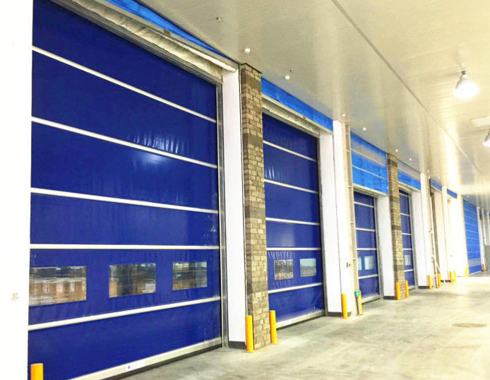 Προσαρμοσμένη υψηλής ταχύτητας PVC Roll Up Rapid Shutter Door 304 από ανοξείδωτο χάλυβα με μόνωση