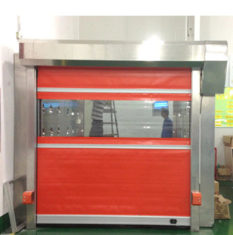 Υψηλής ταχύτητας PVC Roll Up Rapid Shutter Door 304 από ανοξείδωτο χάλυβα Σύγχρονη μονωτική ταχεία λειτουργία