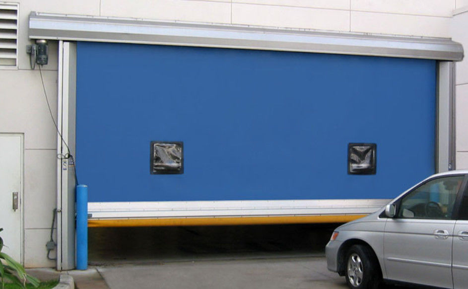 Υψηλής ταχύτητας χάλυβα δομή PVC Roll Up Rapid Shutter Door 304 Χάλυβα από ανοξείδωτο χάλυβα υλικό για αντοχή και μόνωση